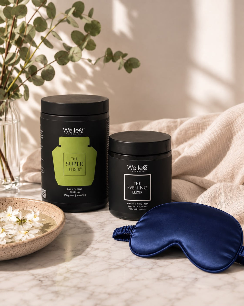 Pack Ritual Nocturno: Antifaz de Seda + The Evening Elixir